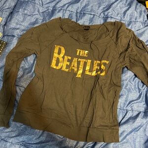 The Beatles Brown Shirt with Black Logo